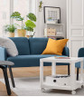 Kmax Fabric Loveseat Sofa Chair for Living Room