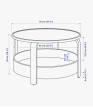Marias Kommerce Borgeby Coffee Table Small