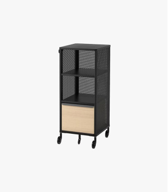 Ikea Bekant Storage Unit with Smart Lock Mesh White