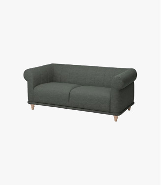 Ikea Viskafors 3 Seater Sofa Lejde/grey/green Birch