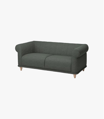 Ikea Viskafors 3 Seater Sofa Lejde/grey/green Birch