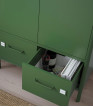 Metal Storage Cabinet with 2 Drawers and 2 Doors