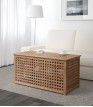 Ikea Hol Acacia Side Table Wooden