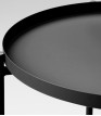 IKEA Gladom Tray Table Black 504.119.90 Size